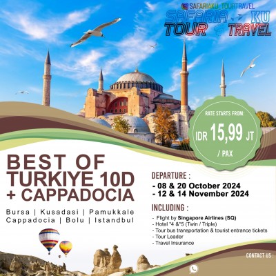 BEST OF TURKEY + CAPPADOCIA 10D7N